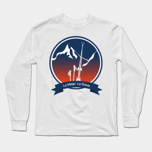 La Meije 3984m La Grave leewarddesign Long Sleeve T-Shirt